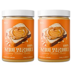 비소뉴 크리미 땅콩버터, 500g, 2개