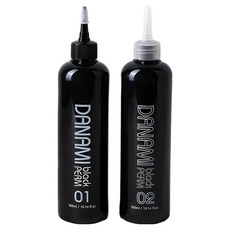 향기좋은 무알카리 다나미 블랙 펌제 1제+2제 파마약 600ml, 2개