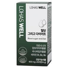 로하스웰 혈당 다이어트 식후 혈당 억제 바나바잎 코로솔산, 6개, 60정