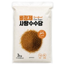비정제원당 사탕수수 원당 지퍼백, 3kg, 1개