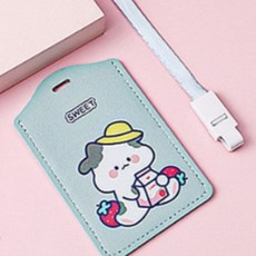 어린이 카드목걸이 학생 교통카드 케이스
