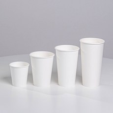 탬파카 고평량 무인쇄 종이컵 500ml, 5개, 100개입