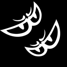 티와이 베릭 스티커 자전거 오토바이 포인트 데칼 L (16*7.7cm), 1세트, 화이트