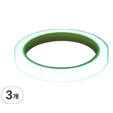 타이어 휠 야광 반사 테이프 자동차 스쿠터 오토바이 형광 튜닝 축광테이프 반사스티커, 3개