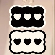 디심플 1+1 빨아쓰는 규조토 발매트 욕실발판, 블랙+베이지, 2개