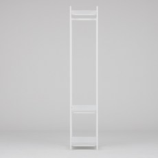동서가구 몬티아 철제 시스템 셀프 드레스룸/400 1단 행거 DF643446, 화이트
