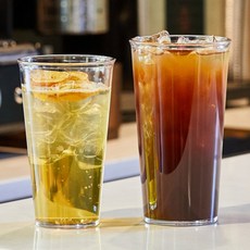 친환경 트라이탄컵 카페 깨지지않는컵 투명 물컵 14온스 16온스 18온스 24온스, 1개, 453.593g