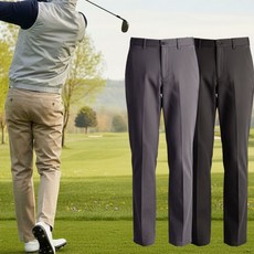 잔피엘 중년남성 춘추용 프리미엄 스판 면바지 골프웨어 링클프리 히든밴딩