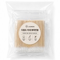 라온온 여드름 비립종 압출 뾰족 면봉, 3개, 100개입