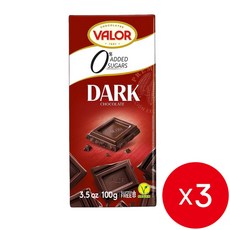 발로르 슈가프리 다크초콜릿 52% 100g x 3개