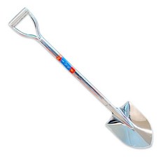 나성아그로 올스덴 둥근삽 아동 막삽 둥근 스텐 농기구 캠핑 농사 해루질 스테인레스 삽, 1개