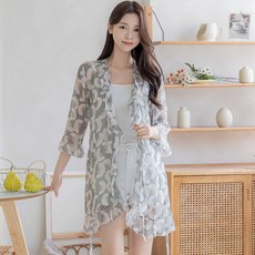프롬코 여성 여름 휴양지 비치 로브 가디건 수영복 커버업 FRC227