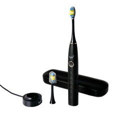 IYA 이야 음파 전동칫솔 ISB-2202 초음파 교정 치석 미백 휴대용 칫솔, 이야 음파 전동칫솔 ISB-2202 블랙, 1개