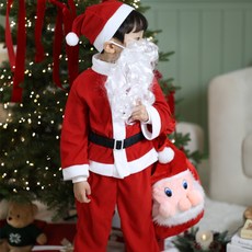 크리스마스 어린이 산타옷 산타복 모자 세트 행사 의상
