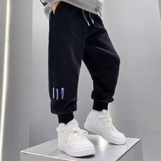 UPPERCUT 봄가을 아동 츄리닝바지 남녀공용 트레이닝 팬츠 초등학생 조거팬츠 츄리닝 기모제품 추가입고
