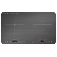 2구 인덕션 프리스탠딩 10단 온도조절 4시간 타이머 터치식, 10단 대형 2구 인덕션