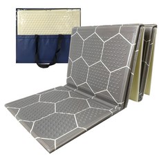 힐링캠프 3단 캠핑매트+고급가방, 그레이