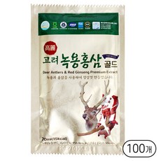 고려 녹용홍삼 골드 (낱개), 100개, 70ml