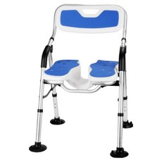 DEWEL 노인 욕조 의자 목욕의자 샤워 어르신 환자 장애인 임산부 미끄럼 방지 샤워 보조, 1개, 블루