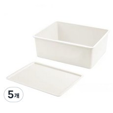 MYWONY 塑膠內衣收納盒 灰色, 5個