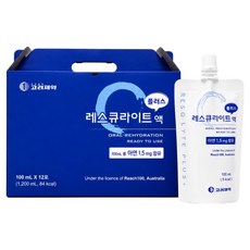 고려제약 레스큐라이트 플러스액 1박스 12포, 12개, 100ml