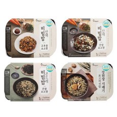 나물비빔밥 4종세트_산채비빔밥 고추장 간장/곤드레/강된장, 215g, 1개