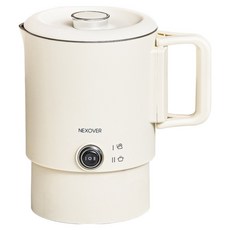 넥소버 여행용 전기포트 커피포트 휴대용 다용도 캠핑용 전기 주전자 NXK-T10, 단품
