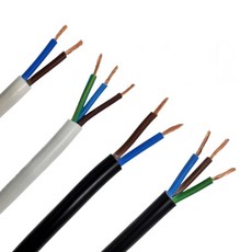 올판 VCTF 흑색 백색 연선 50M 절단 국산 1등급 전기선 0.75sq 1.0SQ 1.5SQ 2.5SQ 2C 3C 4C, 1개, VCFT 백색 1.5 SQ 2 가닥