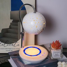 다빛이 캔들워머 단품 터치타이머 캔들워머 LED무드등 높이조절 할로겐전구2개 자체제작상품, 화이트, 0