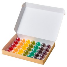 경한송 스테비아 무지개 곤약젤리 7가지맛 어린이간식 다이어트 저칼로리 천연색소, 18g, 35개