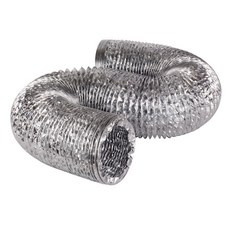 덕트몰 알루미늄 덕트 호스 배관 길이 2.5M / 알류미늄 은박 주름관 자바라 호수, 1개