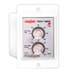 듀얼타이머 트윈타이머 부화기 전란 전란타이머, 타이머+소켓+배선작업,, 1개