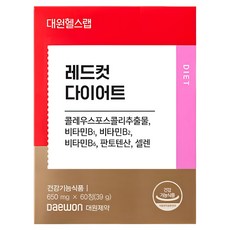 대원제약 대원헬스 레드컷 콜레우스포스콜리 다이어트, 60정, 3개