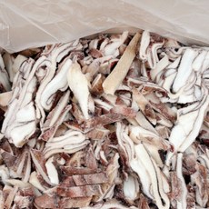 냉동 손질오징어 절단 짬뽕 중식재료 업소용, 대왕오징어 막채 (국내가공), 1박스, 4kg