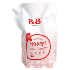 비앤비 유아 섬유유연제 자스민 앤 로즈 리필, 1.8L, 3개