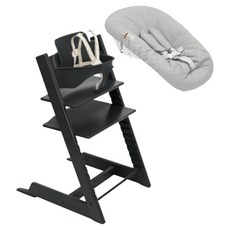 스토케 트립트랩 하이체어2 베이비세트 뉴본세트, 블랙