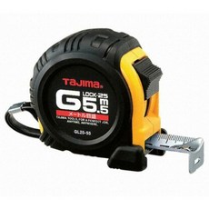 [EVENT] 타지마 TAJIMA 타이어줄자 GL25-55BL 5.5M양면줄자 고무그립 락기능, 1개