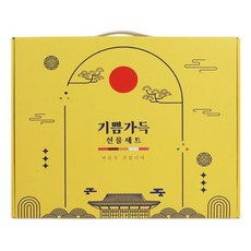 기쁨가득 명절선물세트 참치액 홍게간장 굴소스 카놀라유 4종 추석 설 선물, 1개