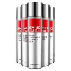 금속용 크롬 스프레이 페인트 자동차 휠 복원 도색 방청 도금 효과 도료, 유광 크롬 스프레이 - 0.35L