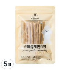 펫포커스 한우우피껌 오래먹는 강아지껌 국내산 수제간식, 5개, 70g, 퓨어플레인츄잉