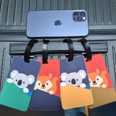 하시모 고탄력 코알라 여우 동물 여행 가방 네임택 이름표 2+2