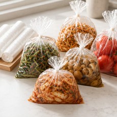 비닐마켓 국내산 PE봉투 식품용 무독성 투명 비닐봉투, 100개, 10L