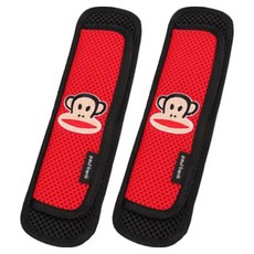 세경사 폴프랭크 성인 안전벨트 커버 2개입, 레드, 1세트