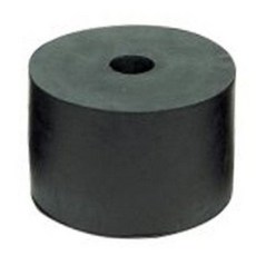 원형방진고무 50x16x30T 고무받침 고무발 방진고무패드 충격흡수, 1개, 검은색