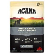 아카나 독 어덜트 스몰브리드 레시피, 6kg, 3개