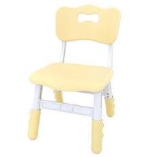 [이엘퍼니처] 레미 높이조절 어린이의자. 아이의자, 옐로우, 1개