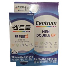 센트룸 맨더블업 멀티비타민 미네랄 112정 / 기초영양관리 활력충전 체력증진, 1개