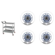 서빙카트 바퀴(4인치 휠만 4개 - 1세트) 웨건 우드 원목 서빙 카트 공구함 공구대 핸드카 미용실 식당 음식점 업소용 주방 서빙카 이동식 요양 병원 호텔 트롤리 써빙카트, 1개