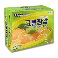 태상 크린 위생장갑 200매 2입, 2개, 200개입