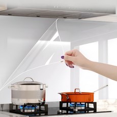 닉스리빙 무점착 정전기 오염방지 투명 시트지 벽지 주방 가구보호필름, 1개